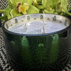 18oz Pine and Sage Candle – Hand-Poured 3-Wick Candle with Christmas Tree Motif